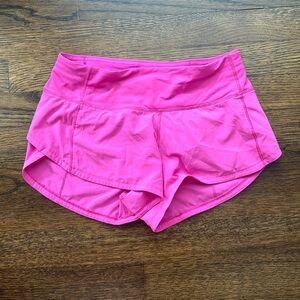 lululemon speed up low-rise shorts